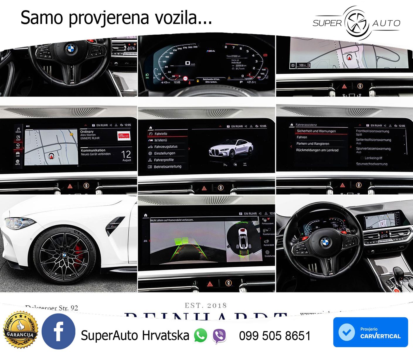 BMW M4 Competition 3.0 (510 KS) Steptronic LED+GR SJED+ACC