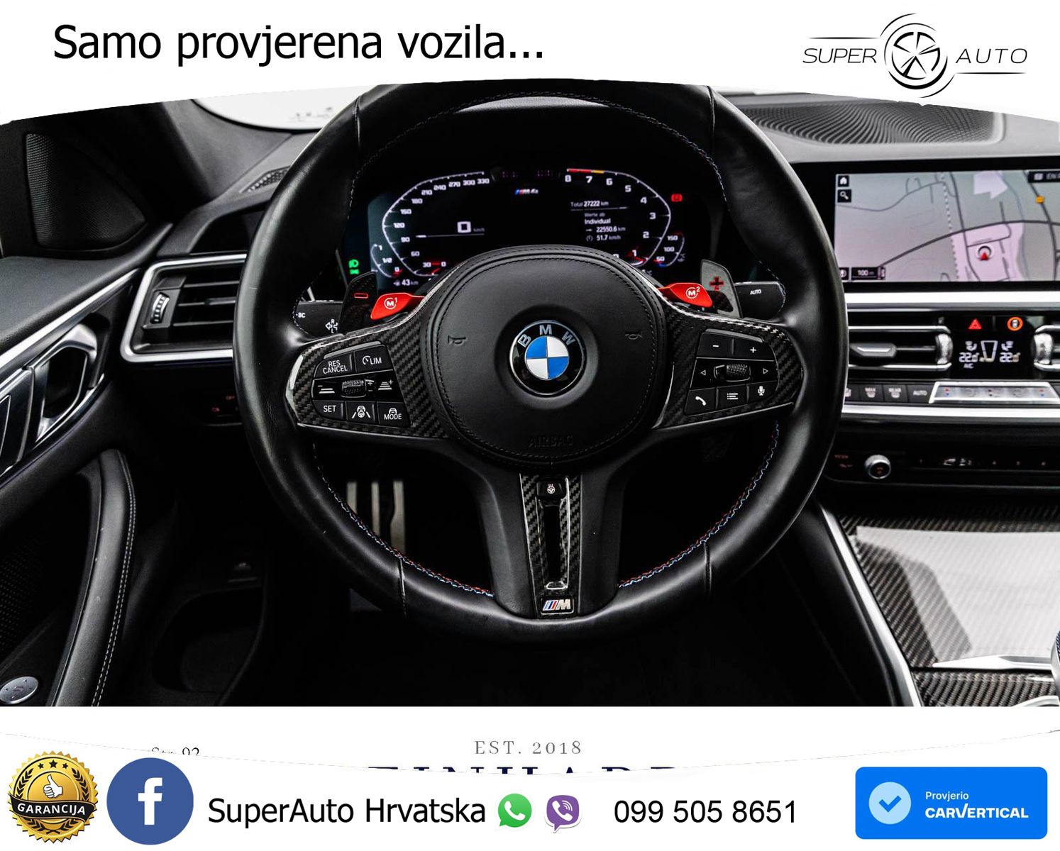 BMW M4 Competition 3.0 (510 KS) Steptronic LED+GR SJED+ACC