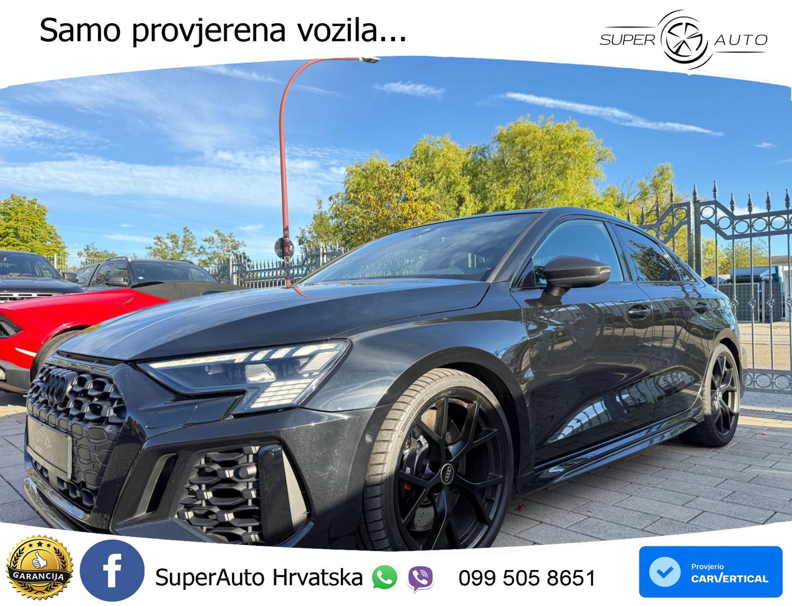 Audi RS3 Sedan 2.5 TFSI (400 KS) quattro S tronic LED+GR SJED+ACC
