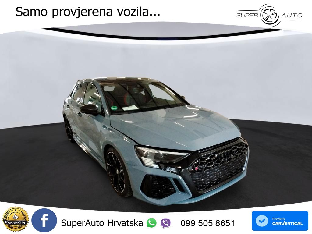 Audi RS3 Sedan 2.5 TFSI (400 KS) quattro S tronic ACC+GR SJED+360+PANO