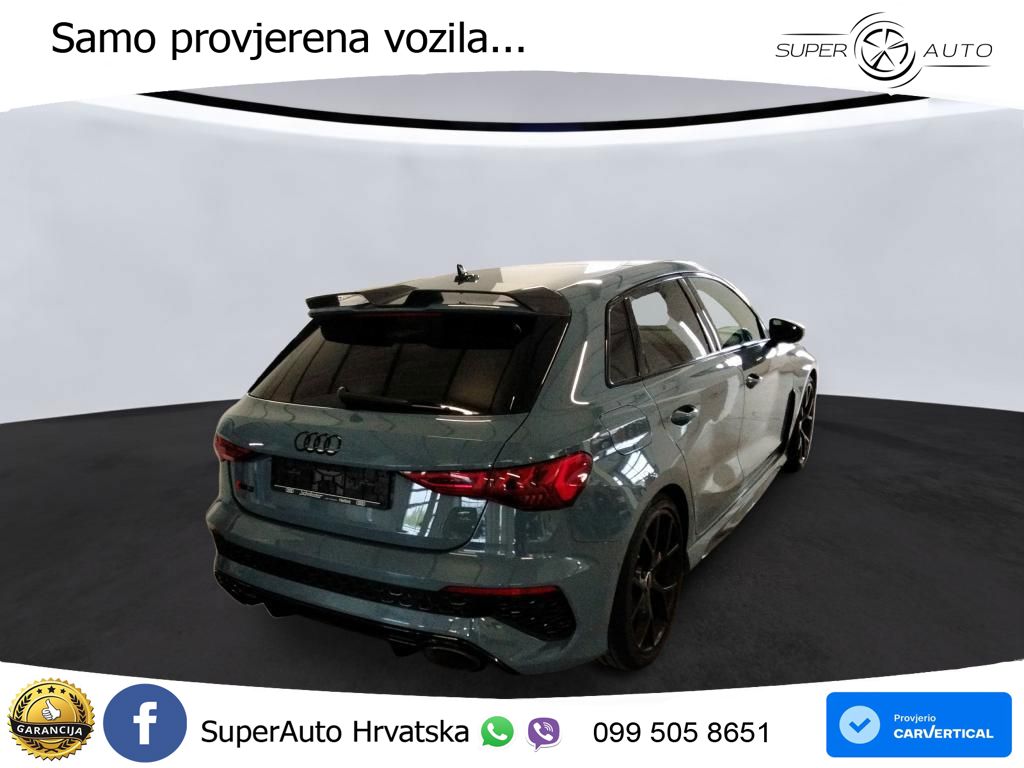 Audi RS3 Sedan 2.5 TFSI (400 KS) quattro S tronic ACC+GR SJED+360+PANO