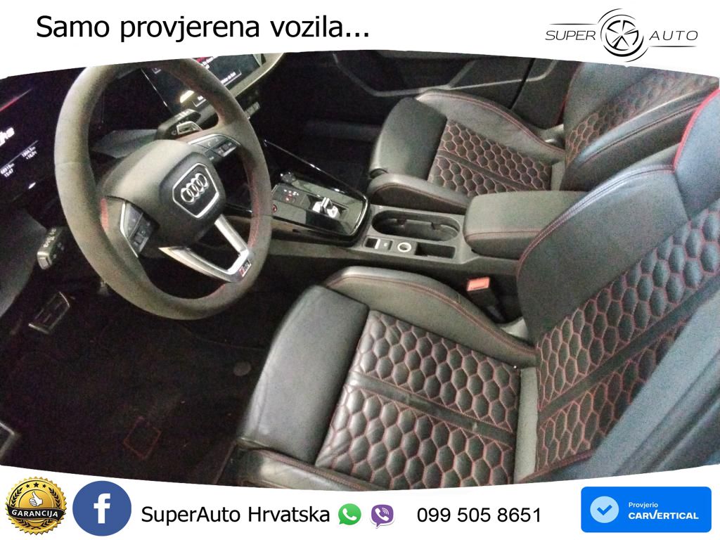 Audi RS3 Sedan 2.5 TFSI (400 KS) quattro S tronic ACC+GR SJED+360+PANO
