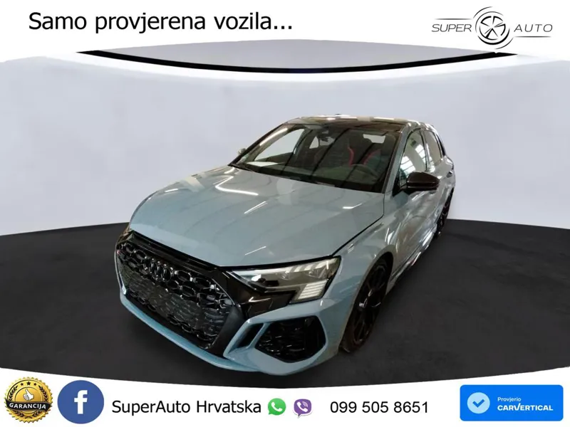 Audi RS3 Sedan 2.5 TFSI (400 KS) quattro S tronic ACC+GR SJED+360+PANO