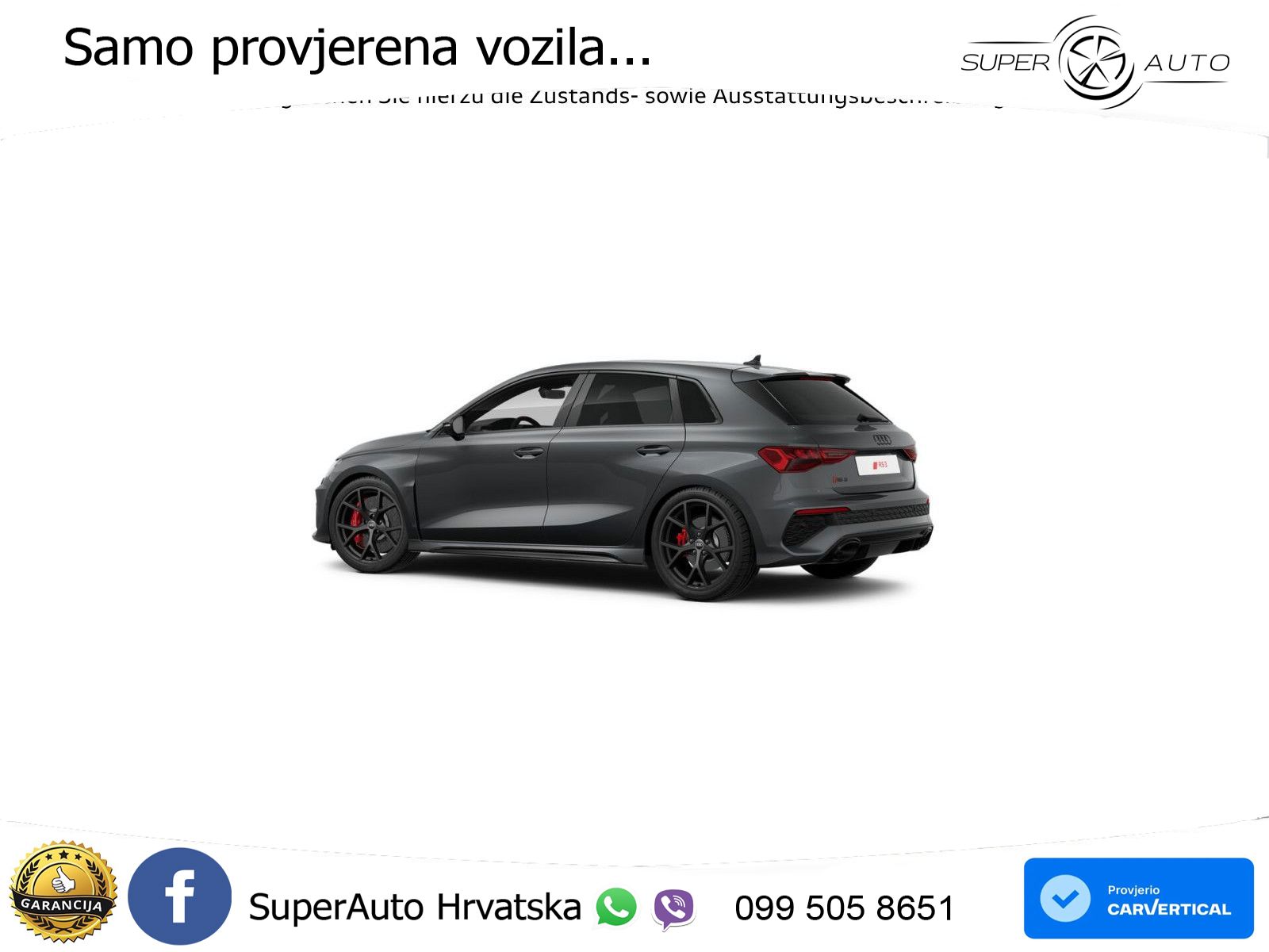 Audi RS3 Sportback 2.5 TFSI (400 KS) quattro S tronic LED+GR SJED+ACC