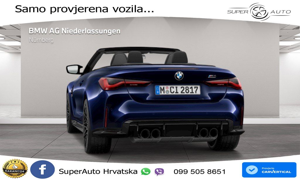 BMW M4 Convertible Competition 3.0 (510 KS) xDrive Steptronic