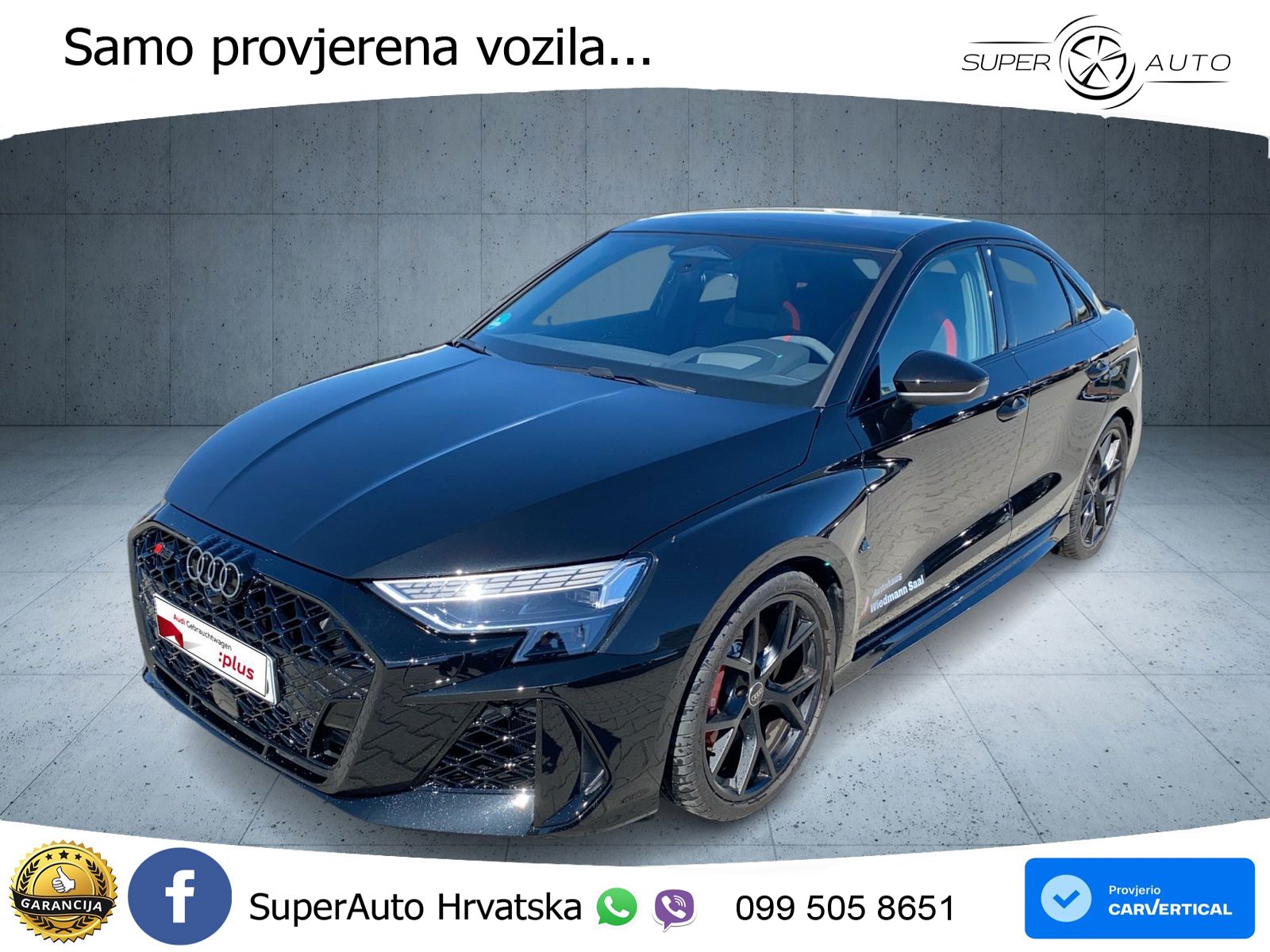 Audi RS3 Sedan 2.5 TFSI (400 KS) quattro S tronic LED+GR SJED+ACC