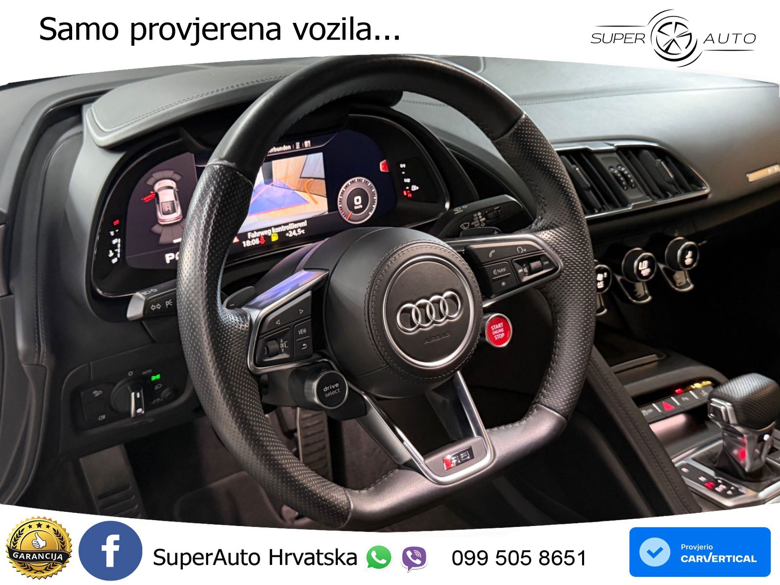 Audi R8 5.2 FSI V10 (540 KS) RWD S tronic