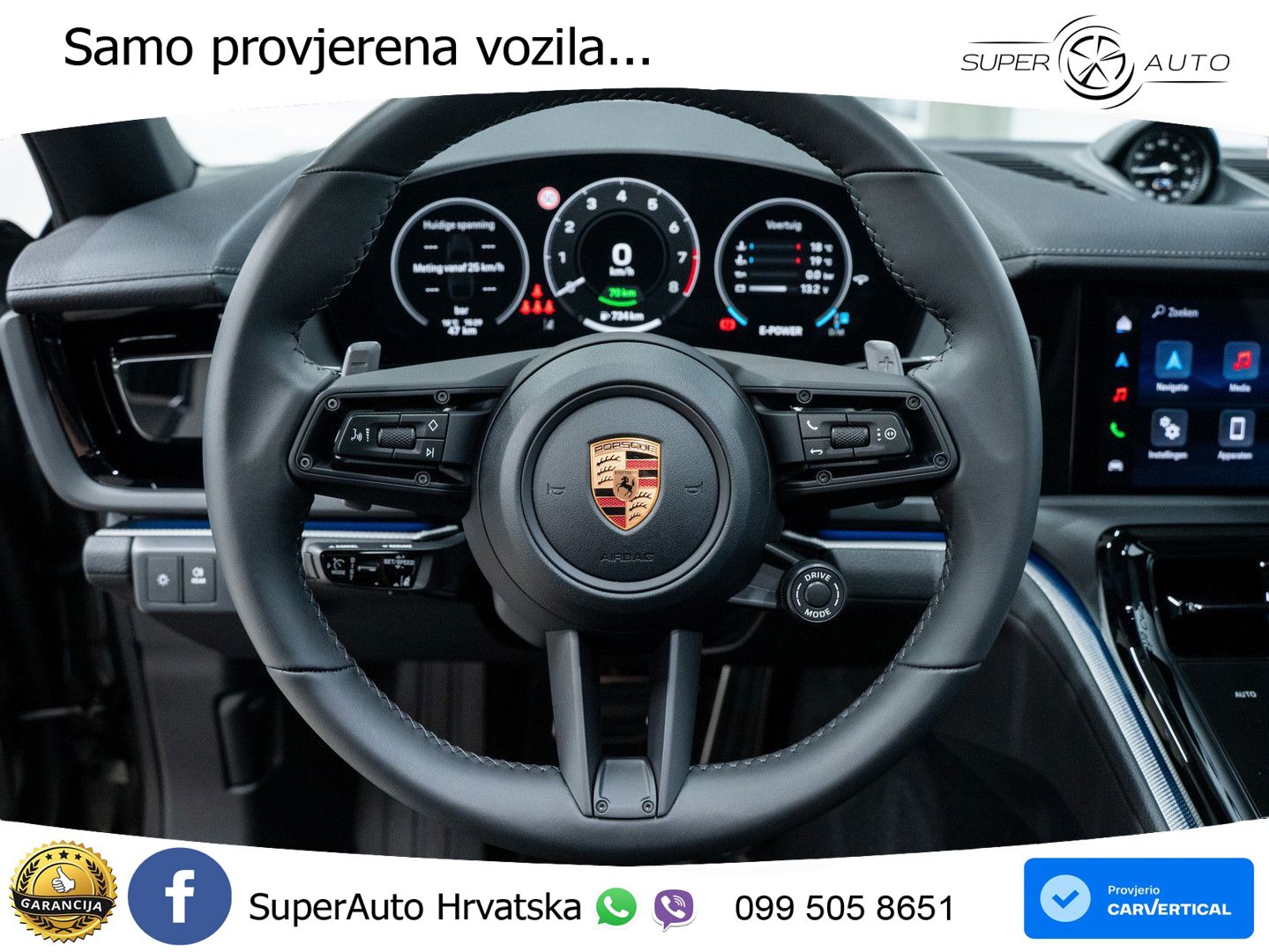 Porsche Panamera 4 2.9 V6 (470 KS) E-Hybrid PDK ZRAČNI+ACC+GR SJED+360+PANO