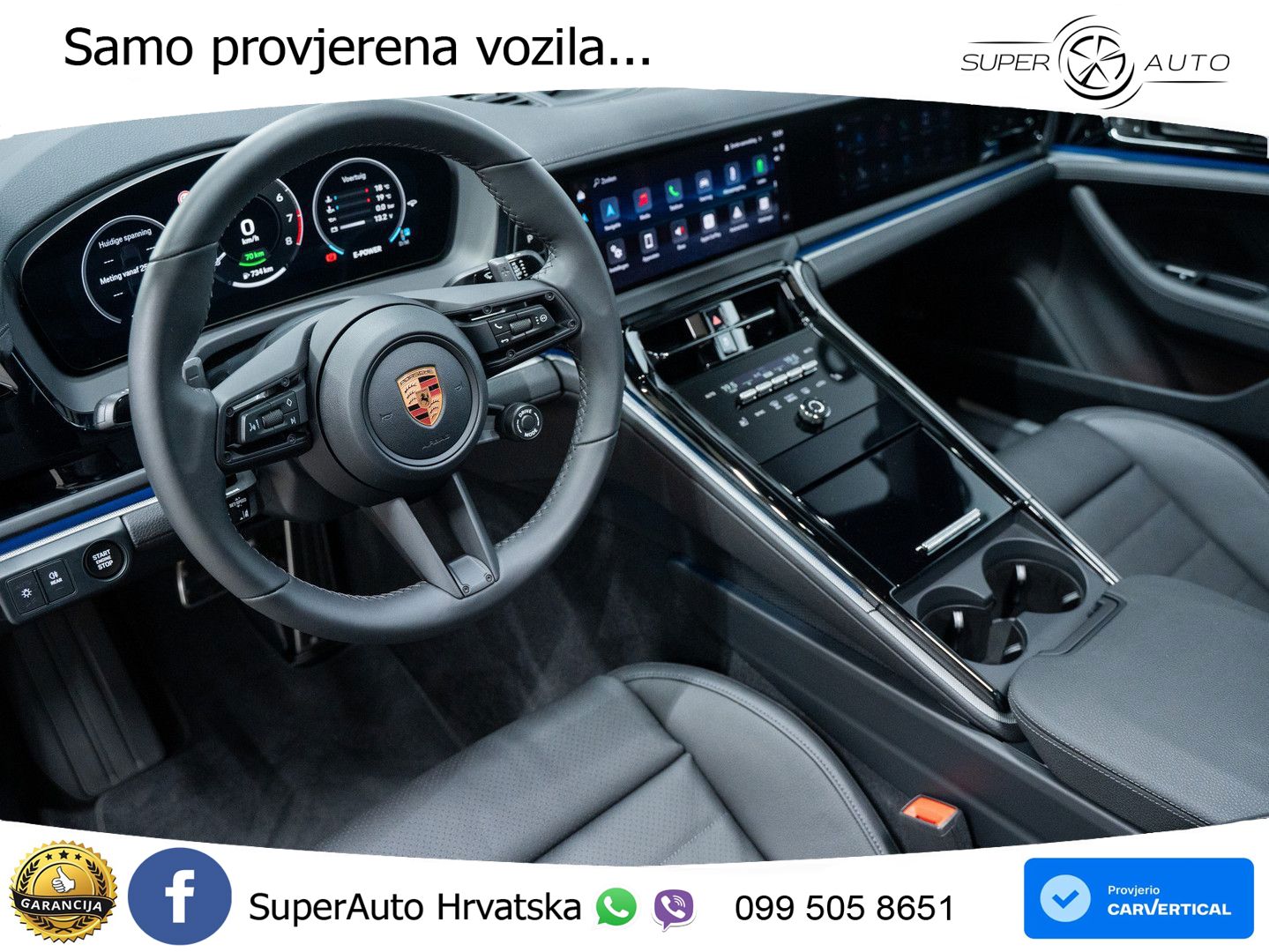 Porsche Panamera 4 2.9 V6 (470 KS) E-Hybrid PDK ZRAČNI+ACC+GR SJED+360+PANO