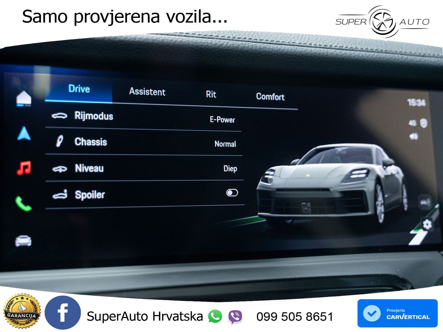 Porsche Panamera 4 2.9 V6 (470 KS) E-Hybrid PDK ZRAČNI+ACC+GR SJED+360+PANO