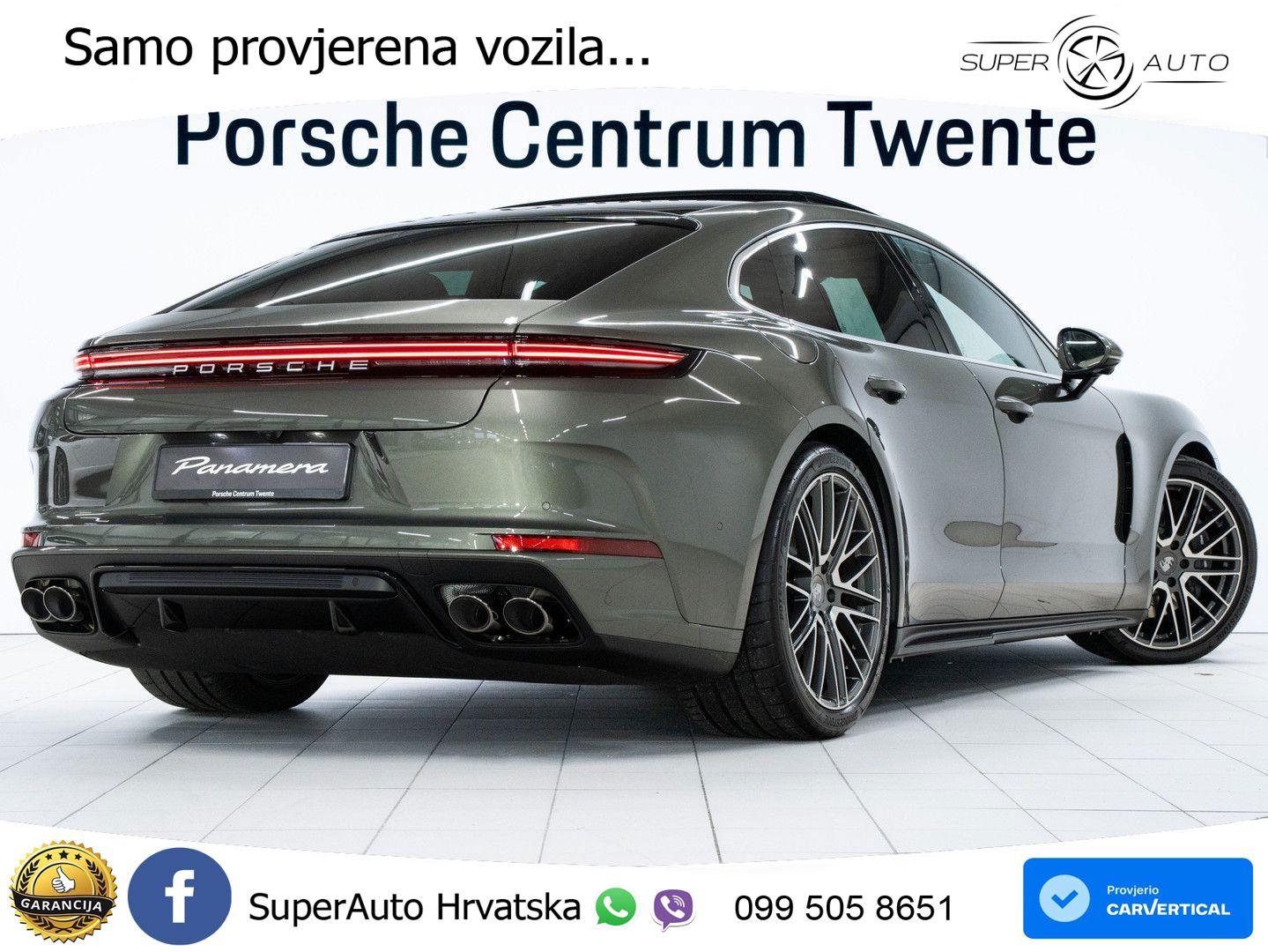 Porsche Panamera 4 2.9 V6 (470 KS) E-Hybrid PDK ZRAČNI+ACC+GR SJED+360+PANO