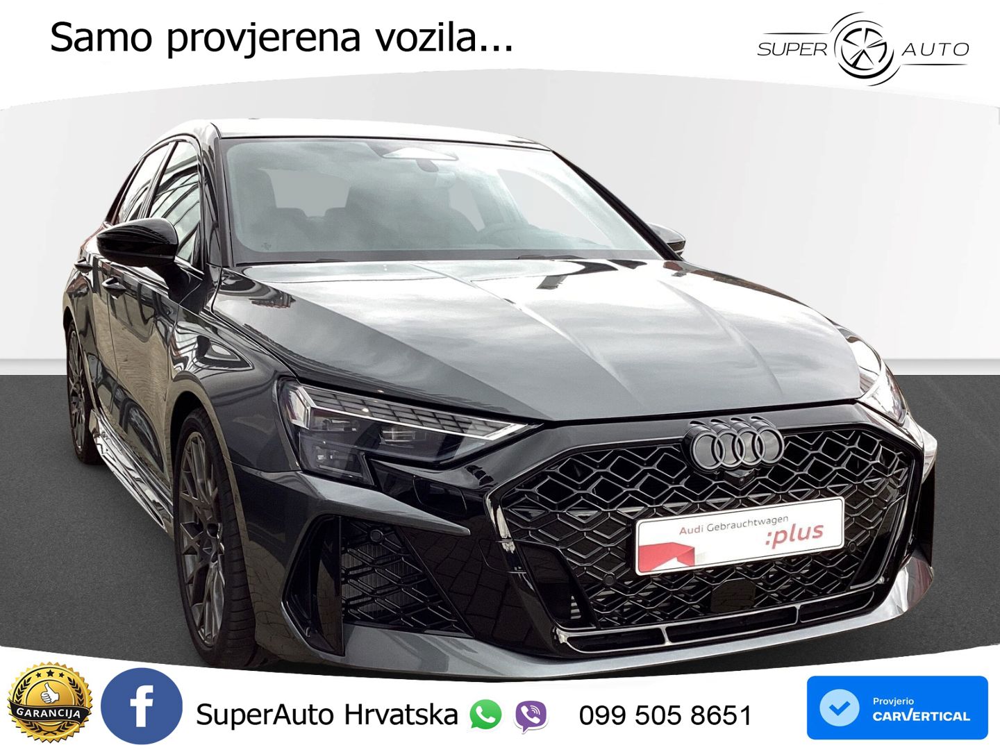 Audi RS3 Sedan 2.5 TFSI (400 KS) quattro S tronic LED+GR SJED+ACC