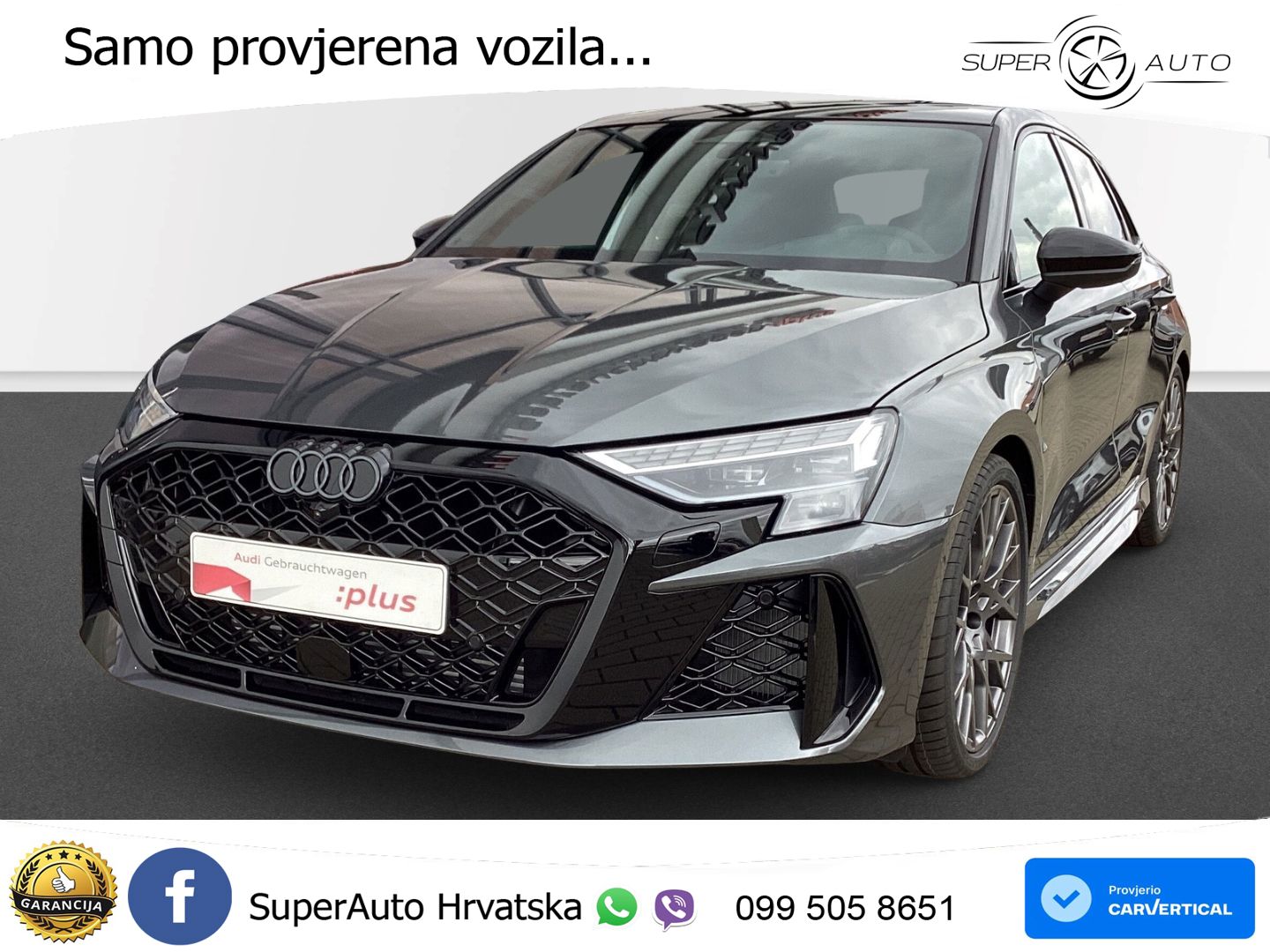 Audi RS3 Sedan 2.5 TFSI (400 KS) quattro S tronic LED+GR SJED+ACC