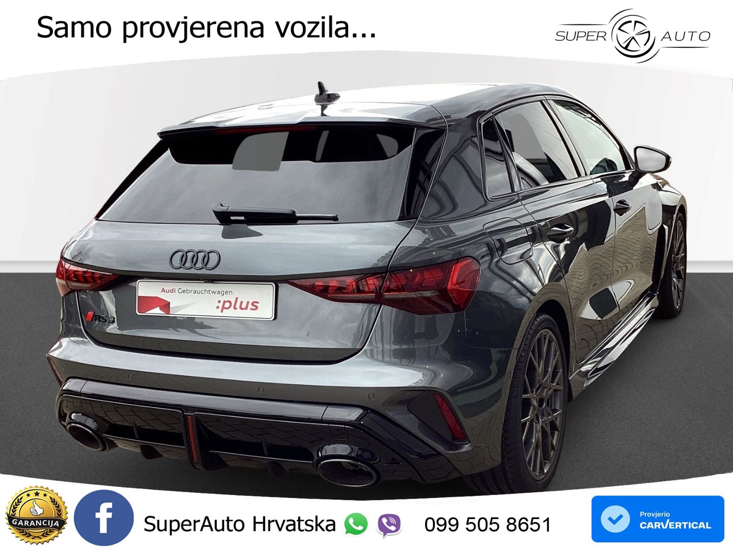 Audi RS3 Sedan 2.5 TFSI (400 KS) quattro S tronic LED+GR SJED+ACC