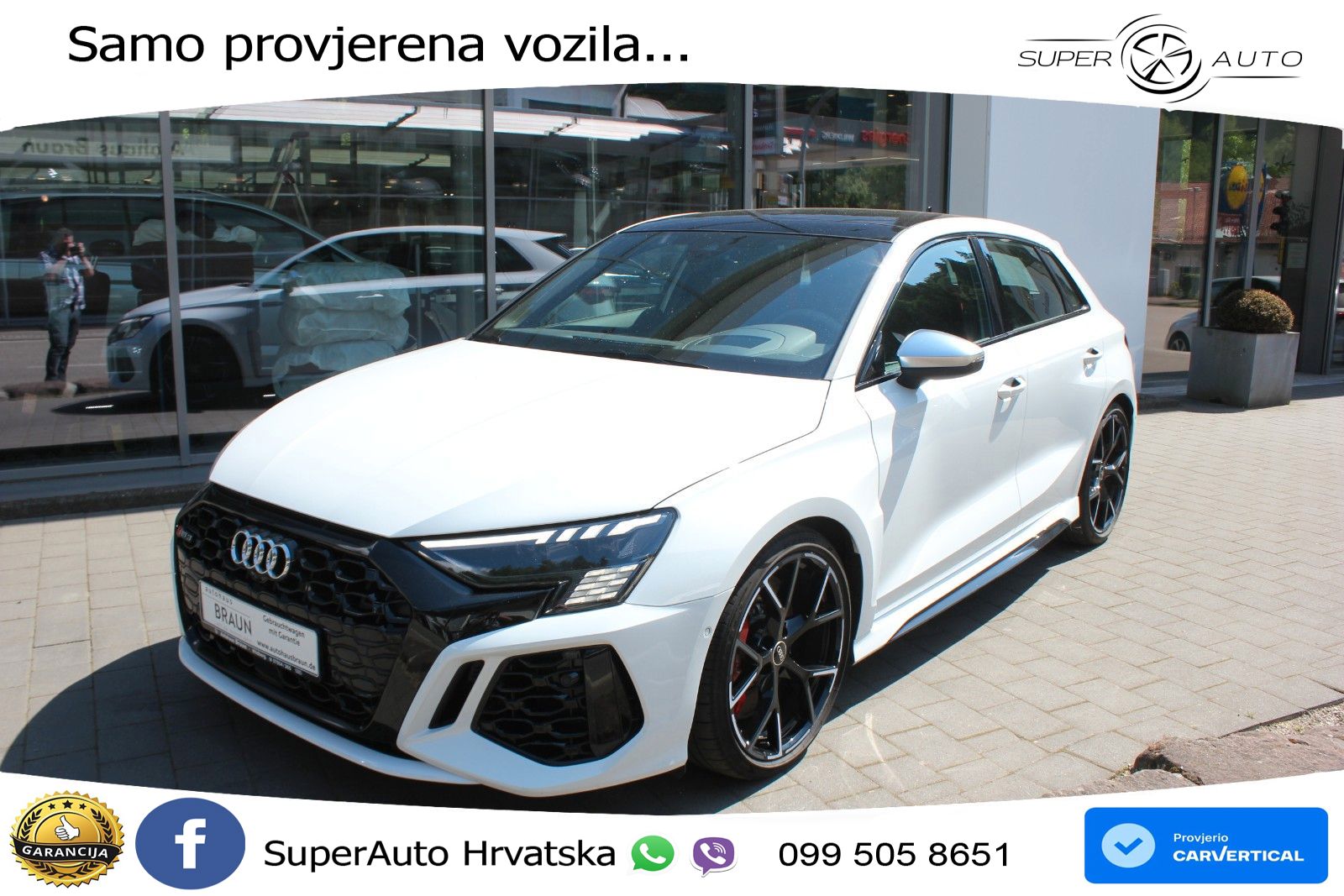 Audi RS3 Sportback 2.5 TFSI (400 KS) quattro S tronic LED+GR SJED+ACC