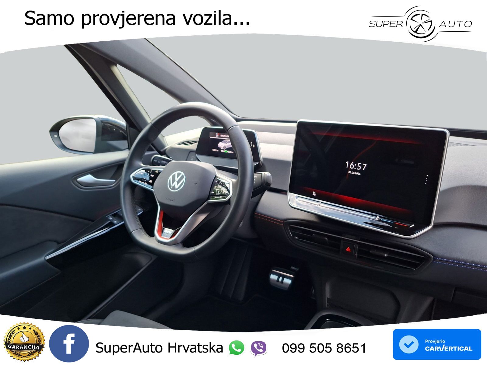 Volkswagen ID.3 GTX Performance 84 kWh (326 KS) LED+GR SJED+ACC