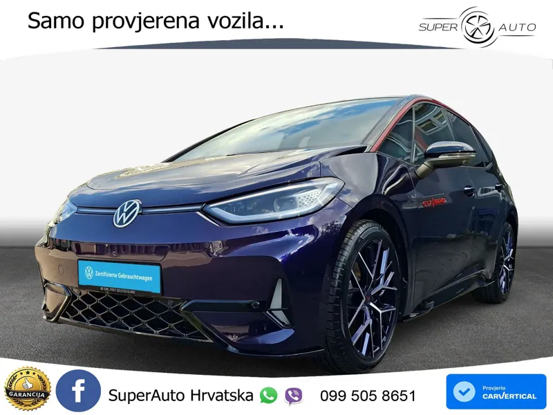 Volkswagen ID.3 GTX Performance 84 kWh (326 KS) LED+GR SJED+ACC