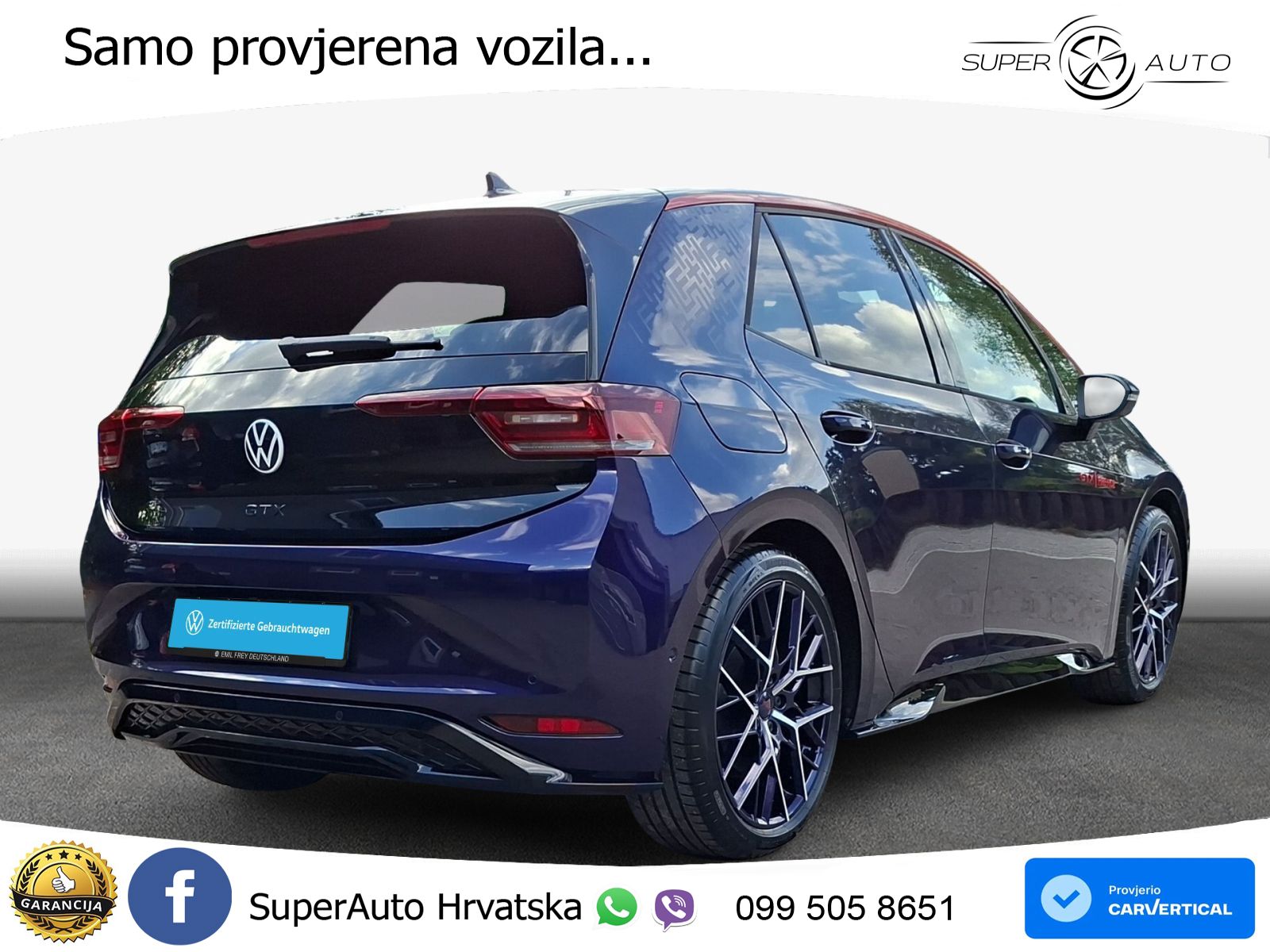 Volkswagen ID.3 GTX Performance 84 kWh (326 KS) LED+GR SJED+ACC