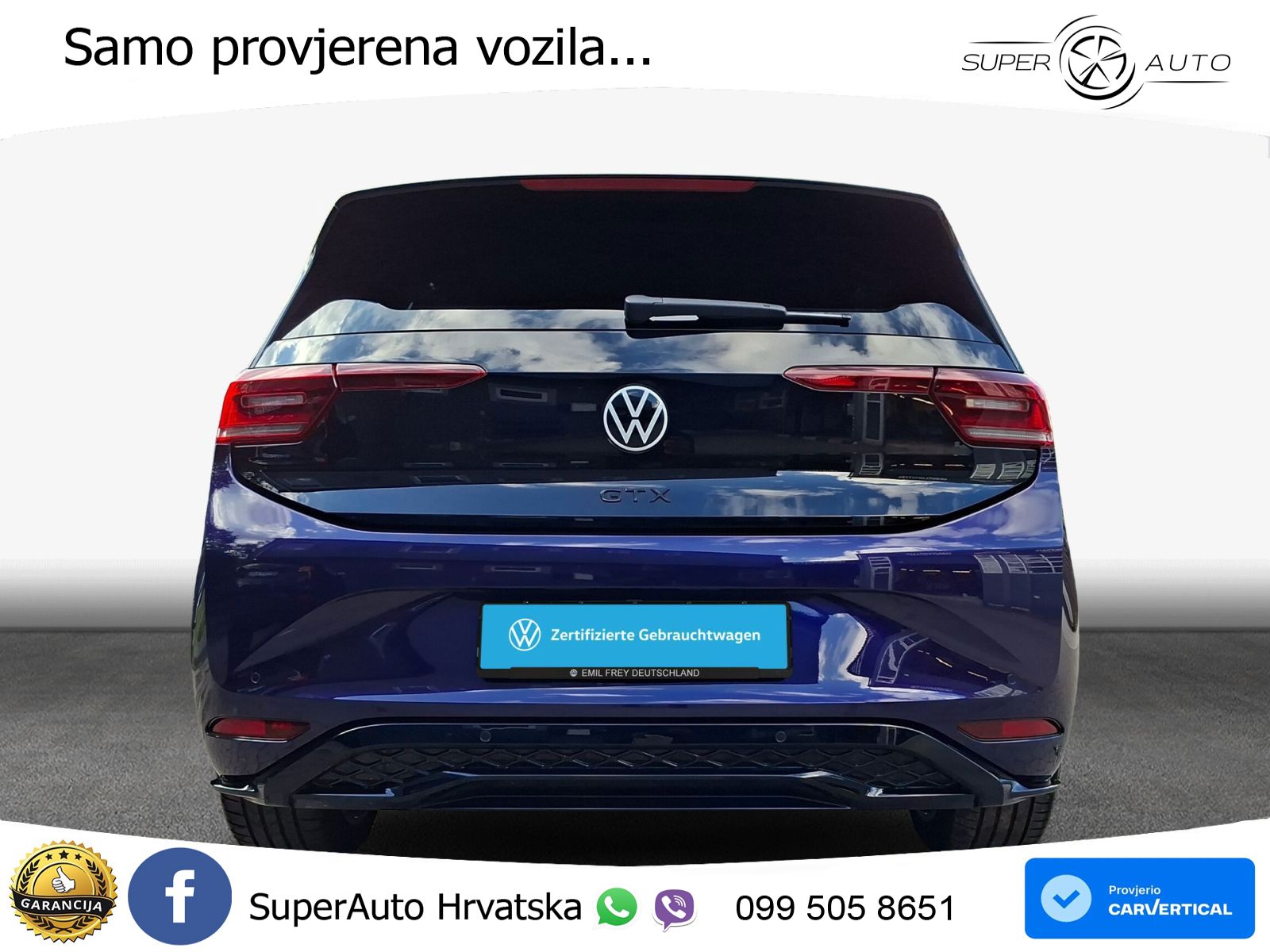 Volkswagen ID.3 GTX Performance 84 kWh (326 KS) LED+GR SJED+ACC