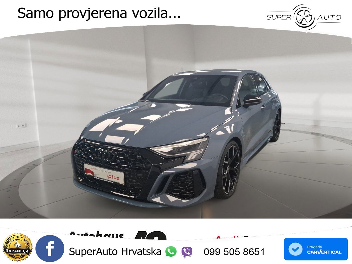 Audi RS3 Sportback 2.5 TFSI (400 KS) quattro S tronic LED+ACC
