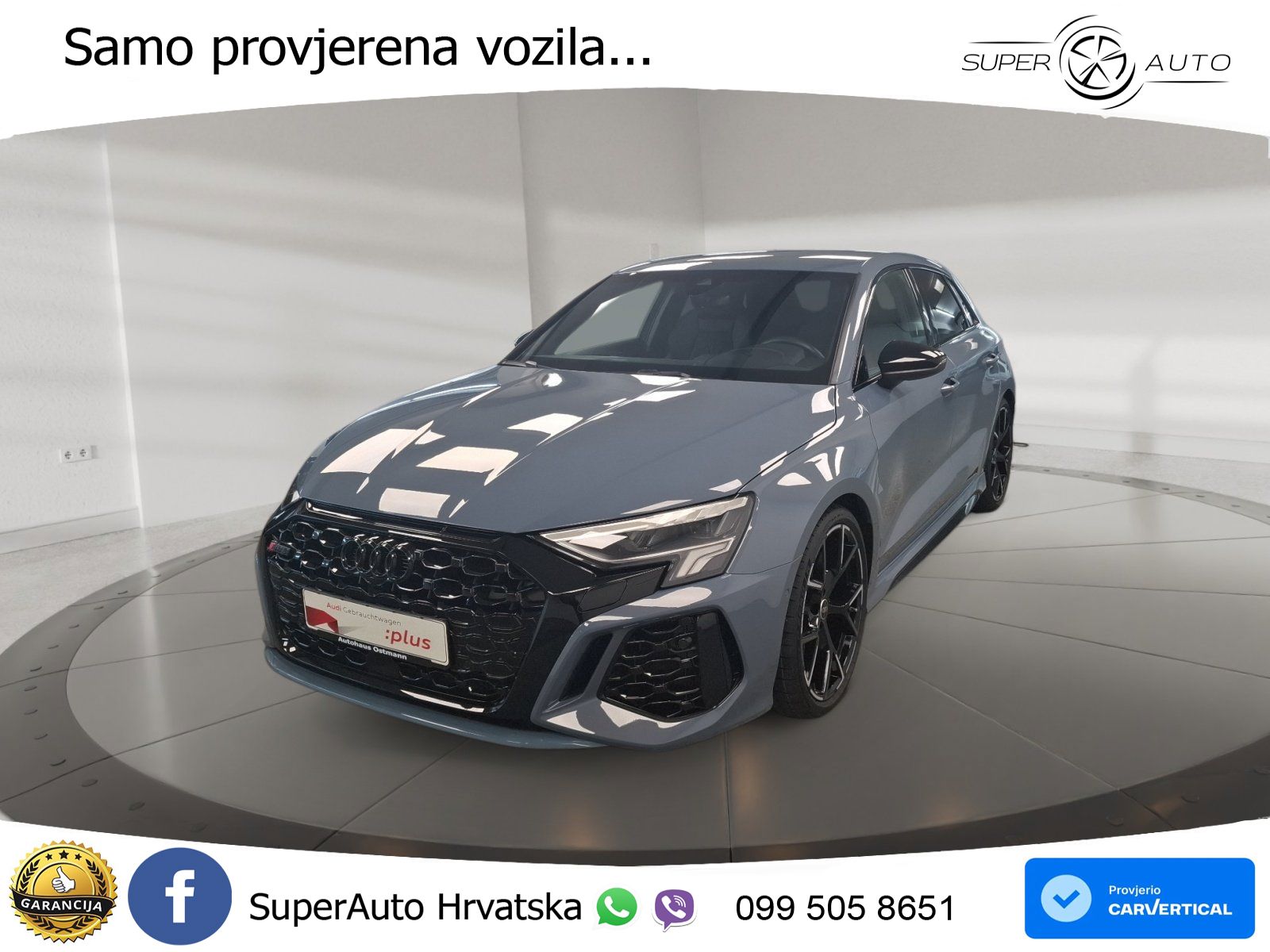 Audi RS3 Sportback 2.5 TFSI (400 KS) quattro S tronic LED+ACC