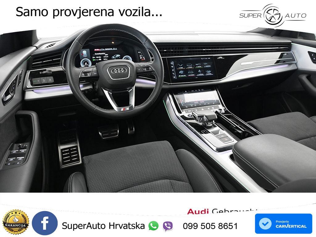 Audi Q8 55 TFSIe V6 (381 KS) quattro tiptronic S line LED+GR SJED+ACC
