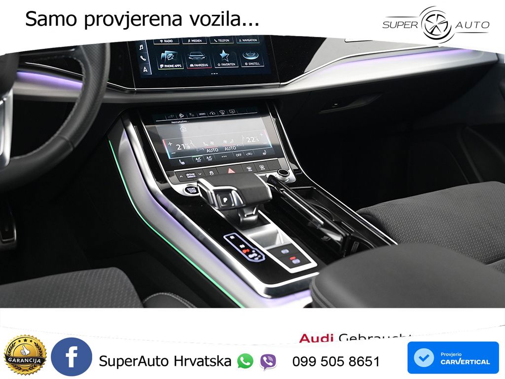 Audi Q8 55 TFSIe V6 (381 KS) quattro tiptronic S line LED+GR SJED+ACC