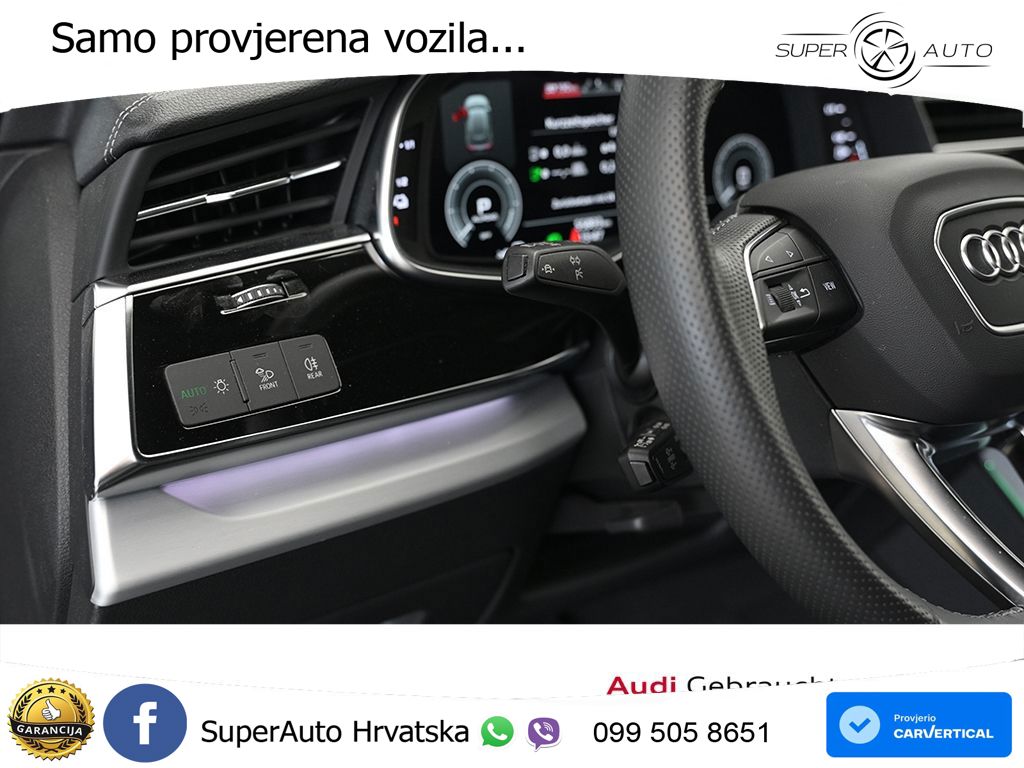 Audi Q8 55 TFSIe V6 (381 KS) quattro tiptronic S line LED+GR SJED+ACC