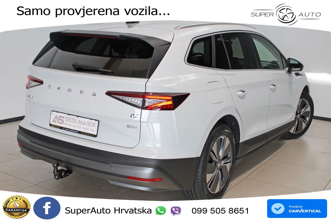 Škoda Enyaq iV 80x 82 kWh (265 KS) AWD Loft LED+GR SJED+ACC