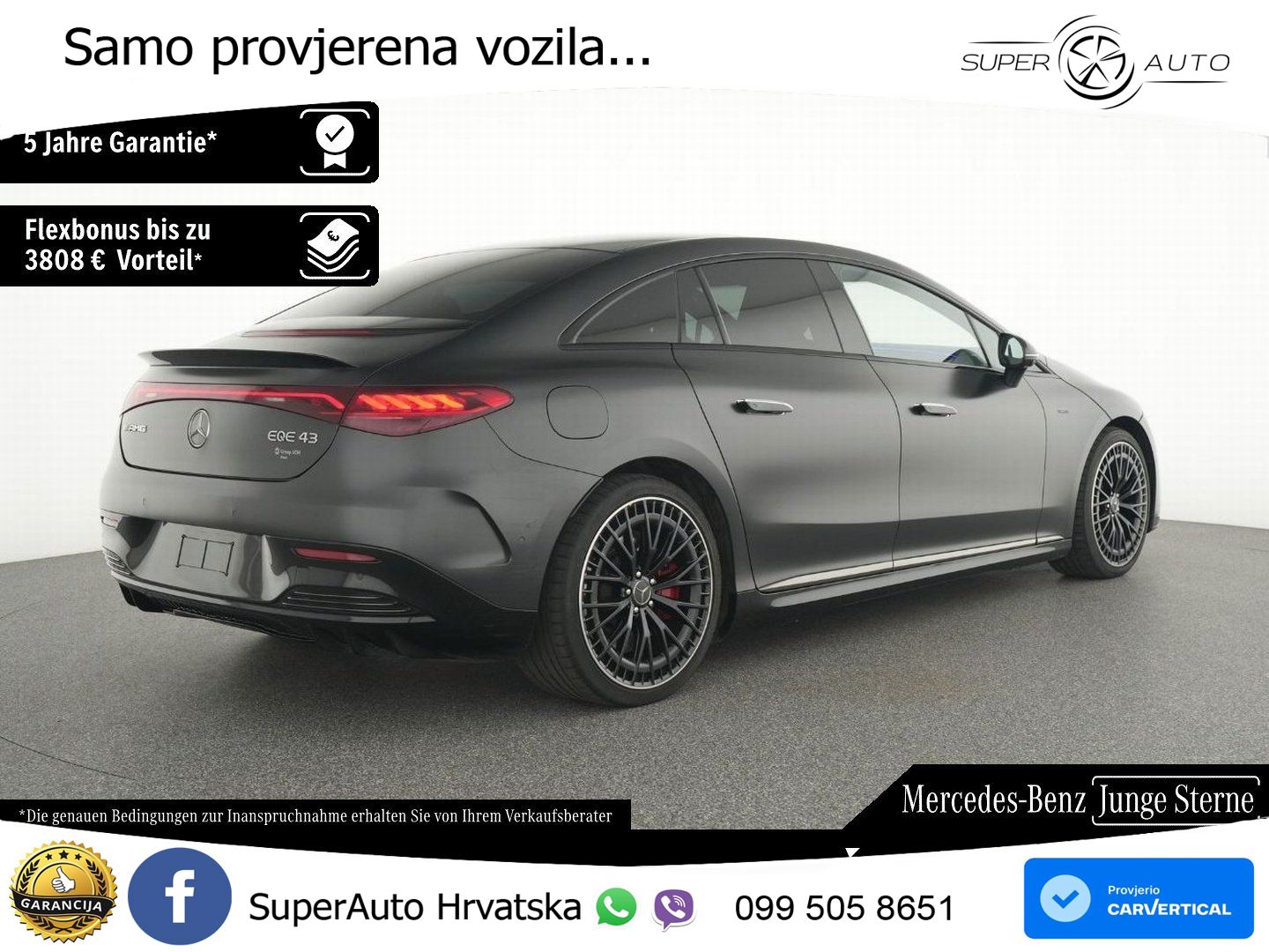 Mercedes EQE AMG 43 100 kWh (476 KS) 4MATIC ACC+HEAD+GR SJED+360+PANO