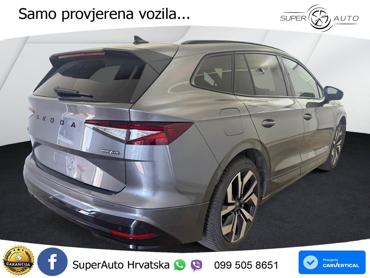 Škoda Enyaq 85 82 kWh (286 KS) SportLine LED+GR SJED+ACC
