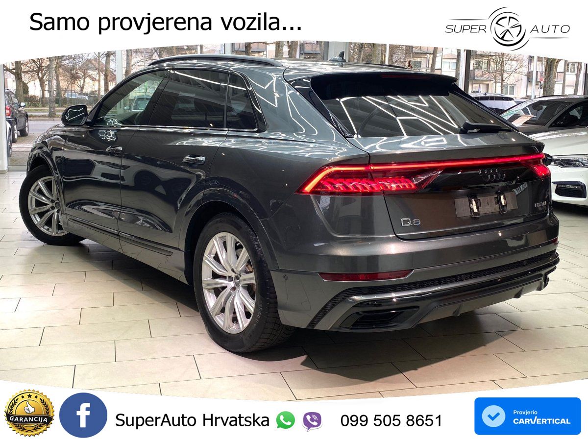 Audi Q8 50 TDI V6 (286 KS) quattro Tiptronic S line LED+GR SJED+ACC