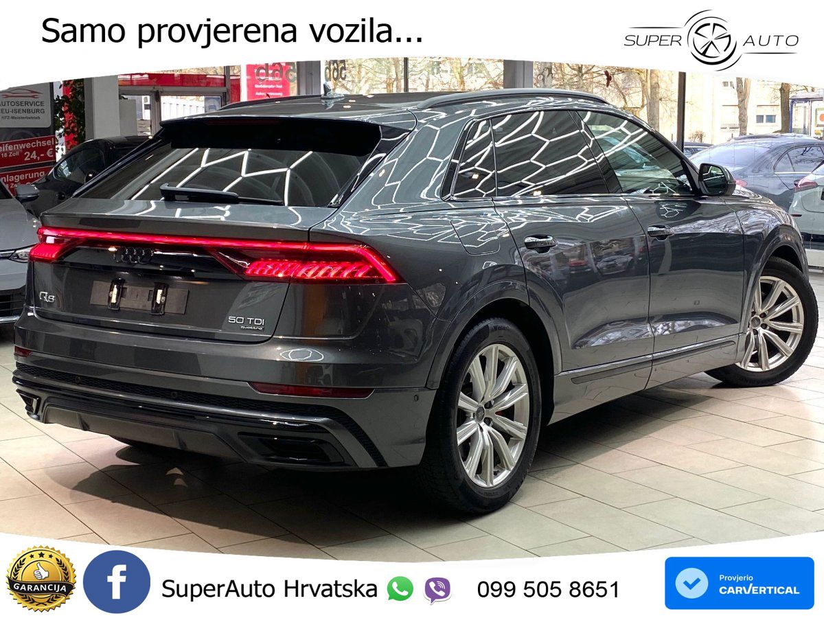 Audi Q8 50 TDI V6 (286 KS) quattro Tiptronic S line LED+GR SJED+ACC