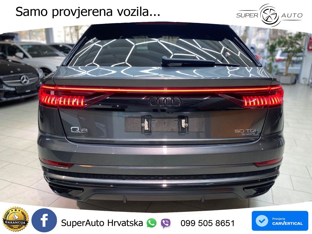 Audi Q8 50 TDI V6 (286 KS) quattro Tiptronic S line LED+GR SJED+ACC