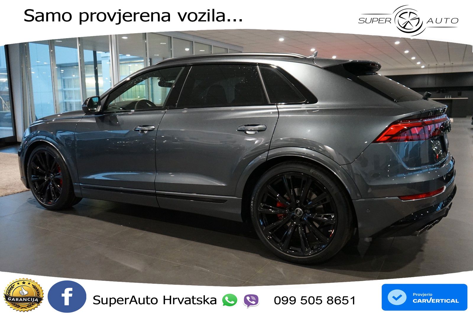 Audi Q8 60 TFSIe V6 (490 KS) quattro Tiptronic LED+GR SJED+ACC