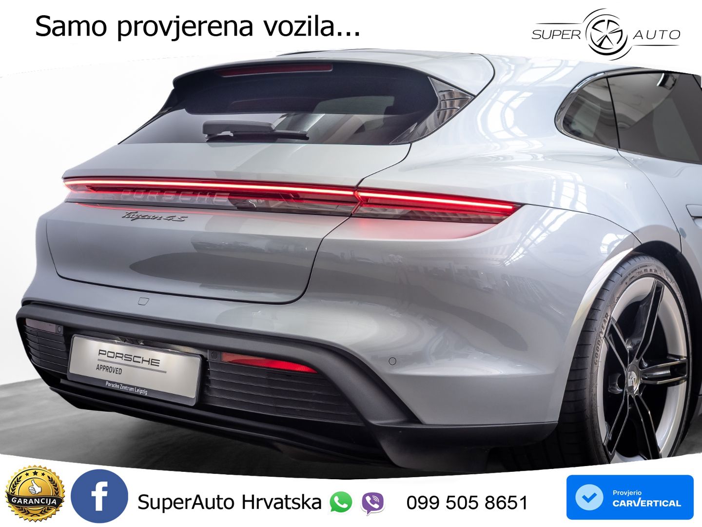 Porsche Taycan Sport Turismo 4S 105 kWh (598 KS)