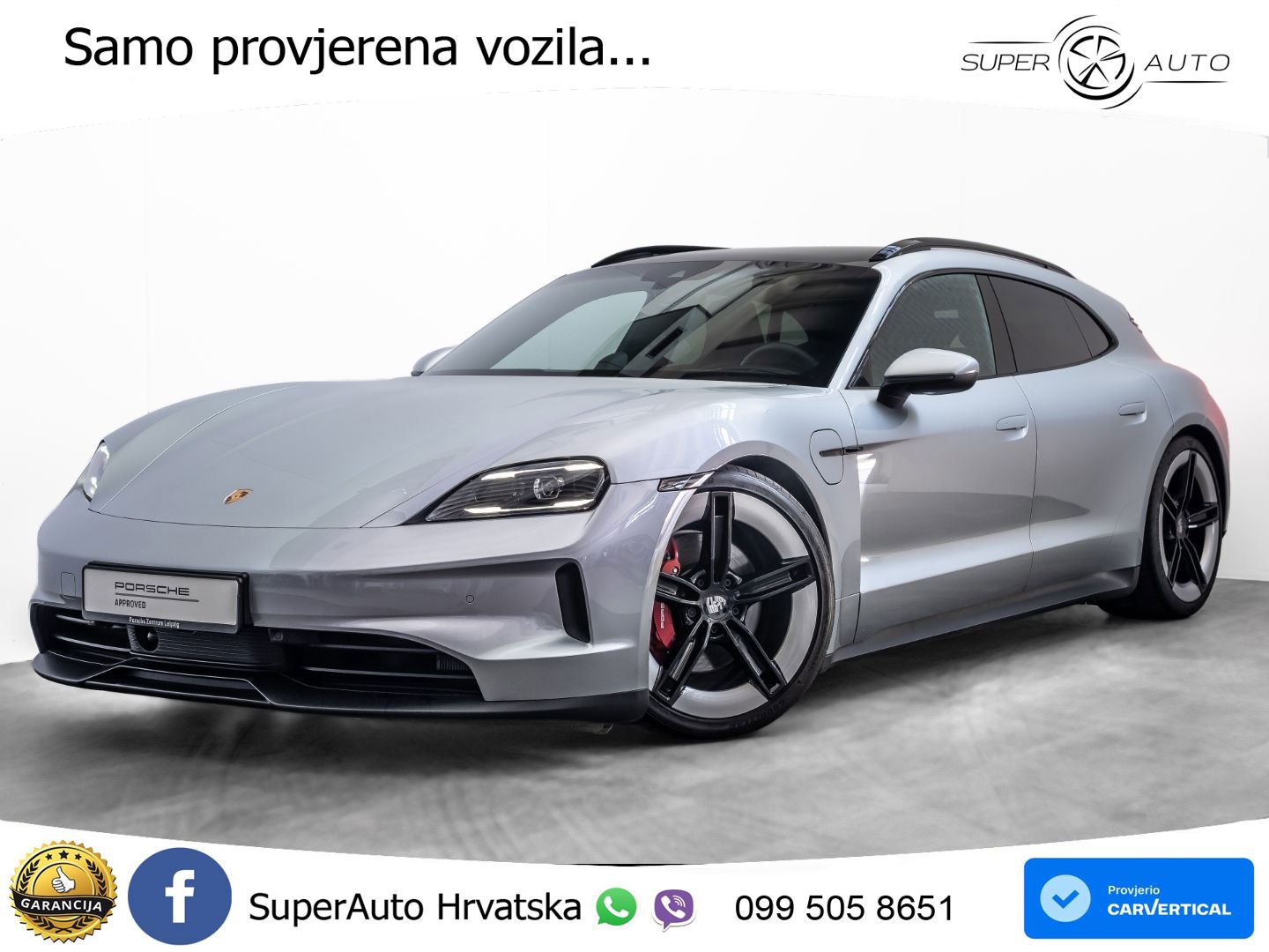Porsche Taycan Sport Turismo 4S 105 kWh (598 KS)