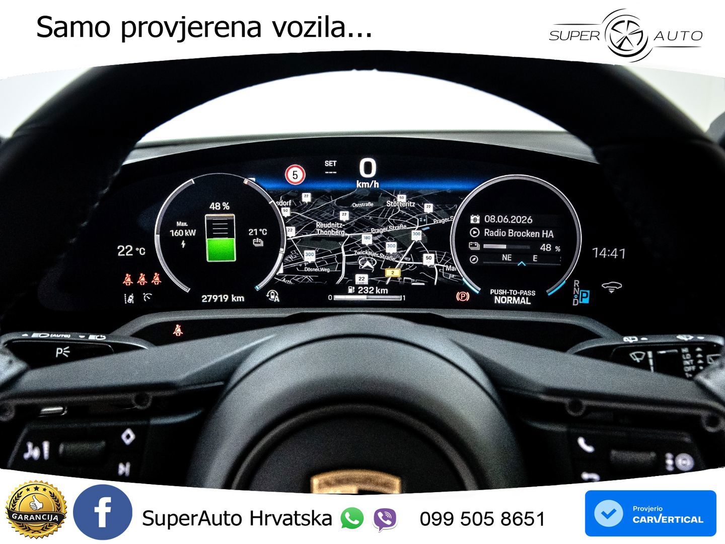 Porsche Taycan Sport Turismo 4S 105 kWh (598 KS)