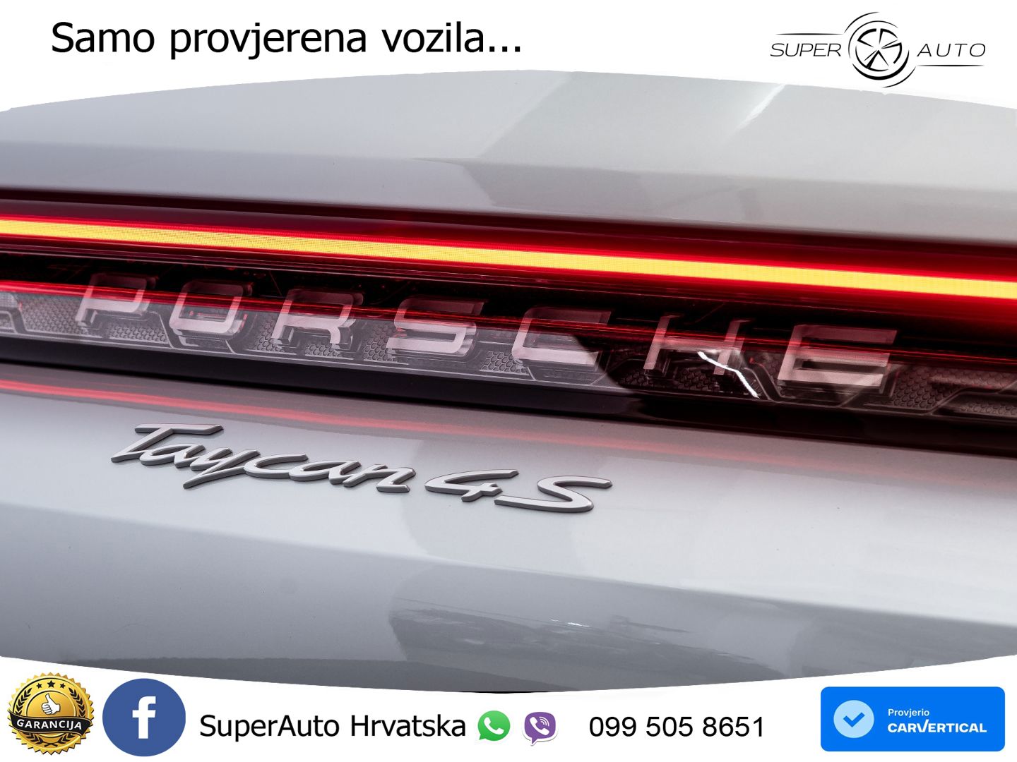 Porsche Taycan Sport Turismo 4S 105 kWh (598 KS)