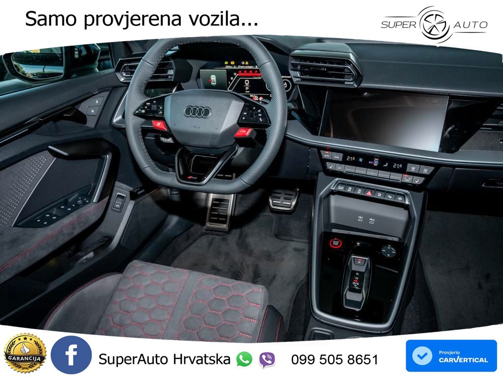 Audi RS3 Sedan 2.5 TFSI (400 KS) quattro S tronic LED+GR SJED+ACC