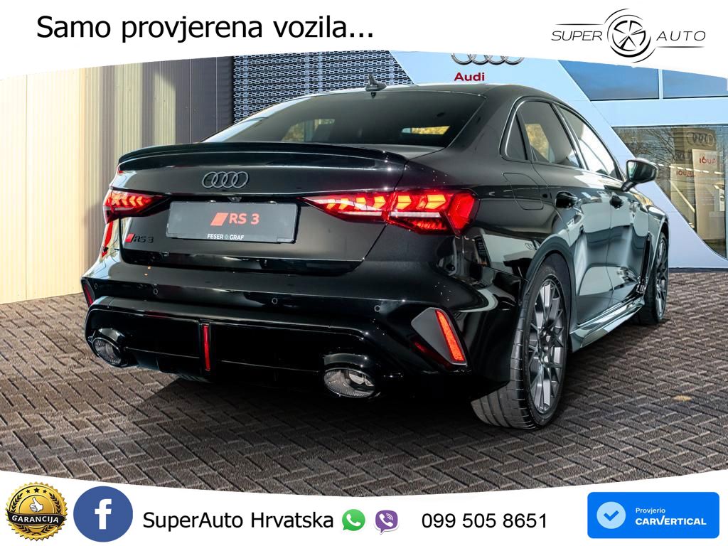 Audi RS3 Sedan 2.5 TFSI (400 KS) quattro S tronic LED+GR SJED+ACC