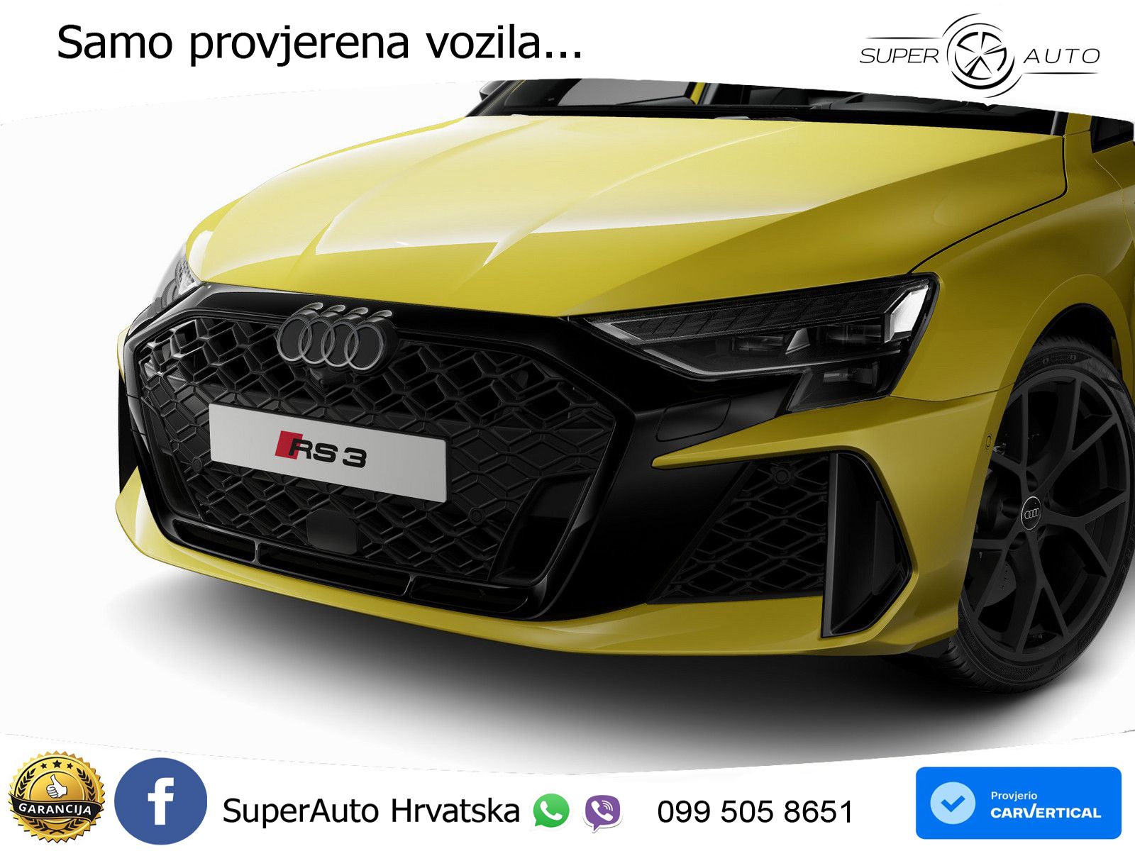 Audi RS3 Sedan 2.5 TFSI (400 KS) quattro S tronic LED+GR SJED+ACC