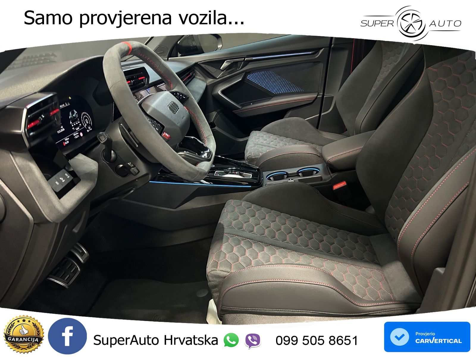 Audi RS3 Sedan 2.5 TFSI (400 KS) quattro S tronic LED+GR SJED+ACC