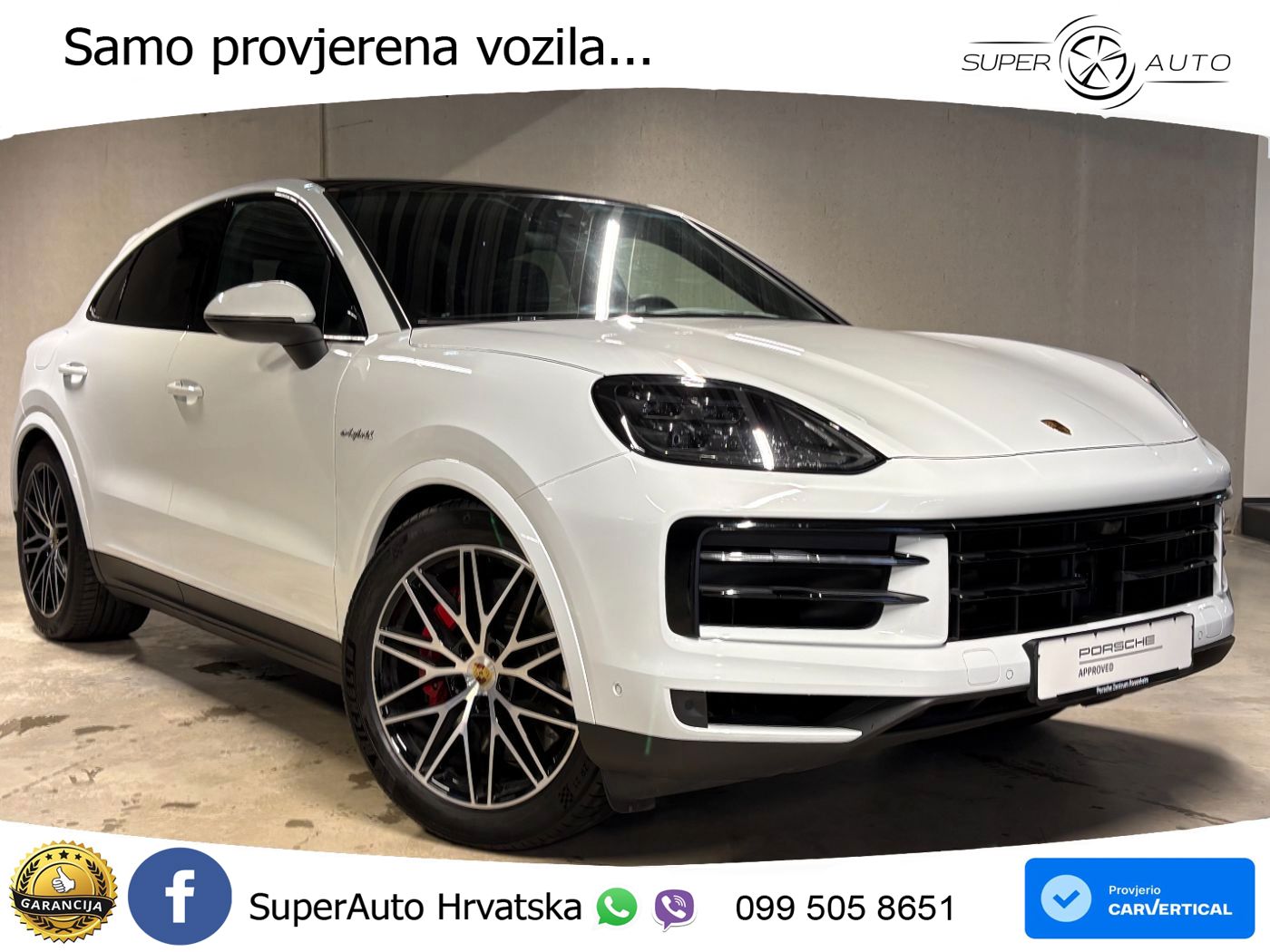 Porsche Cayenne Coupe S 3.0 V6 (519 KS) E-Hybrid Tiptronic S LED+GR SJED+ACC