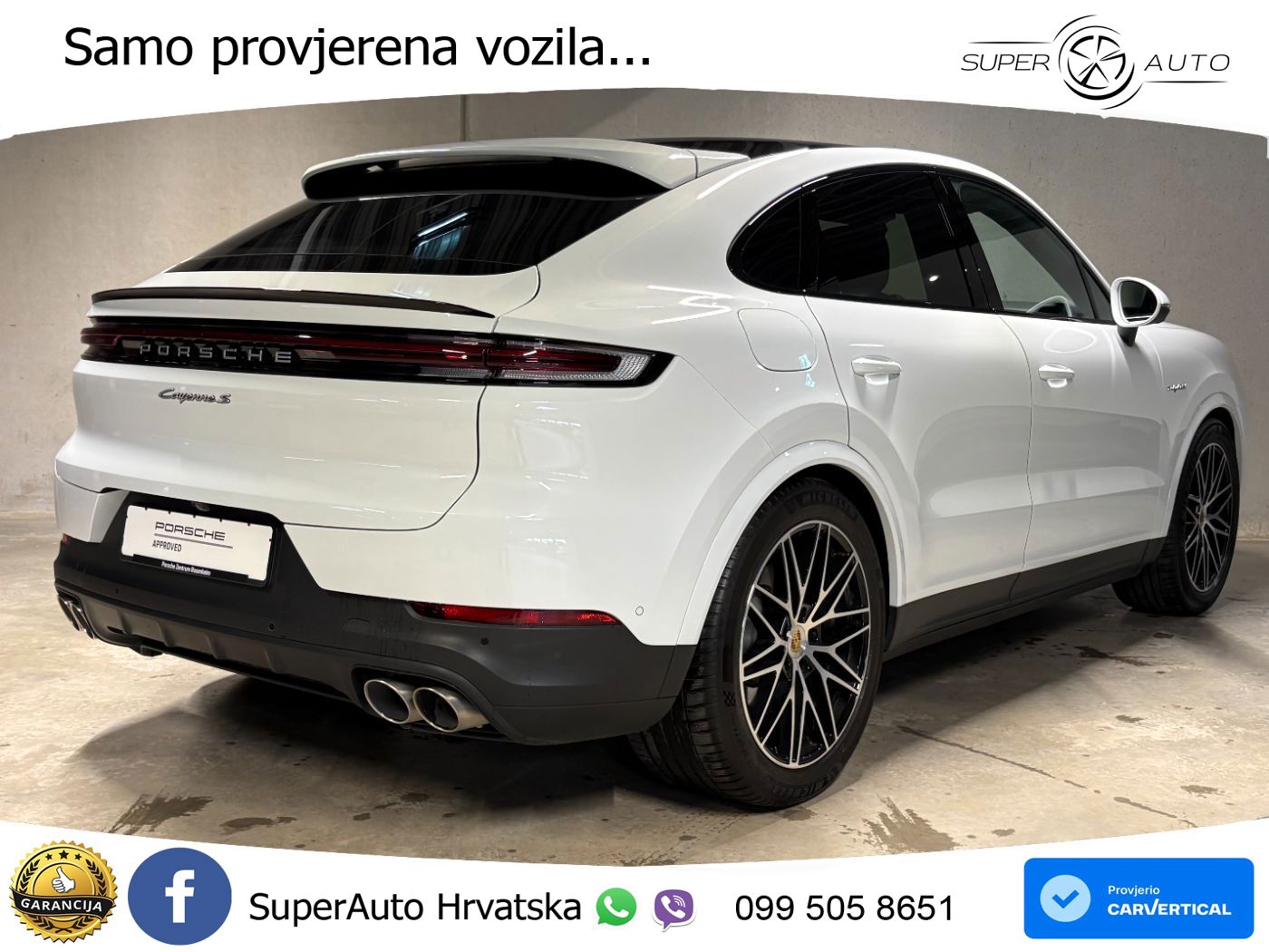 Porsche Cayenne Coupe S 3.0 V6 (519 KS) E-Hybrid Tiptronic S LED+GR SJED+ACC