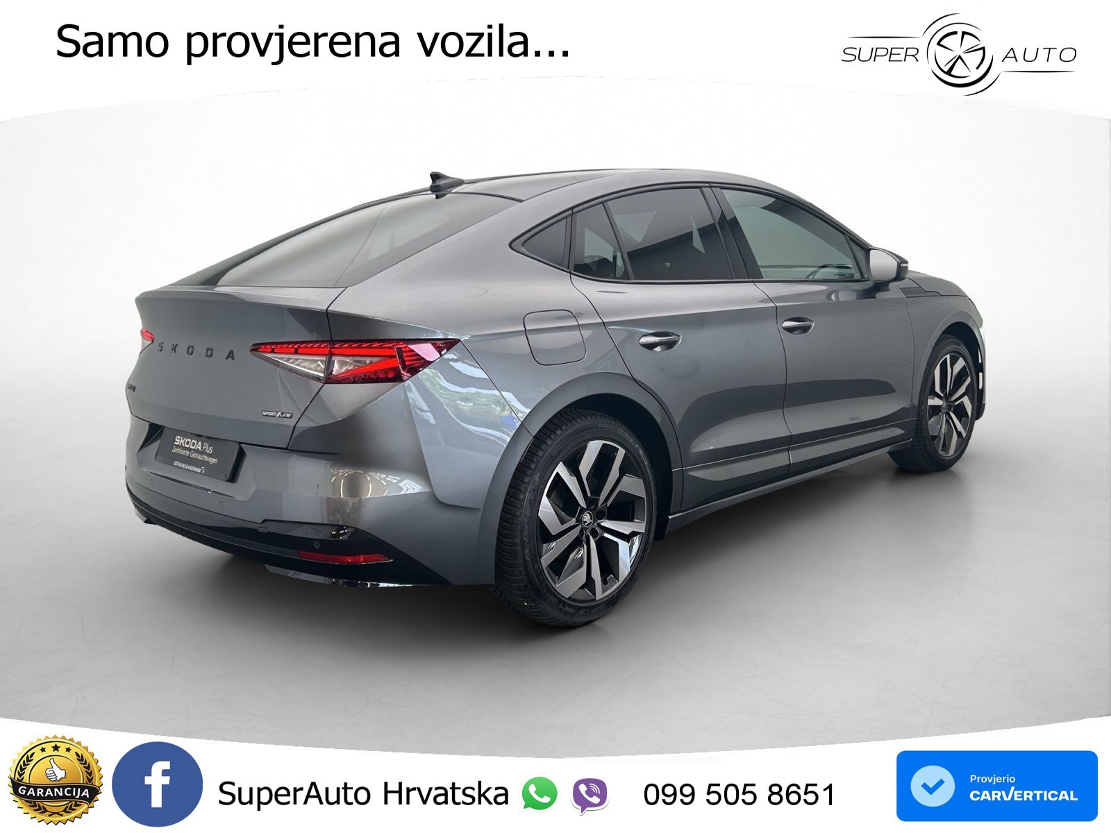 Škoda Enyaq iV 85 82 kWh (286 KS) SportLine LED+GR SJED+ACC