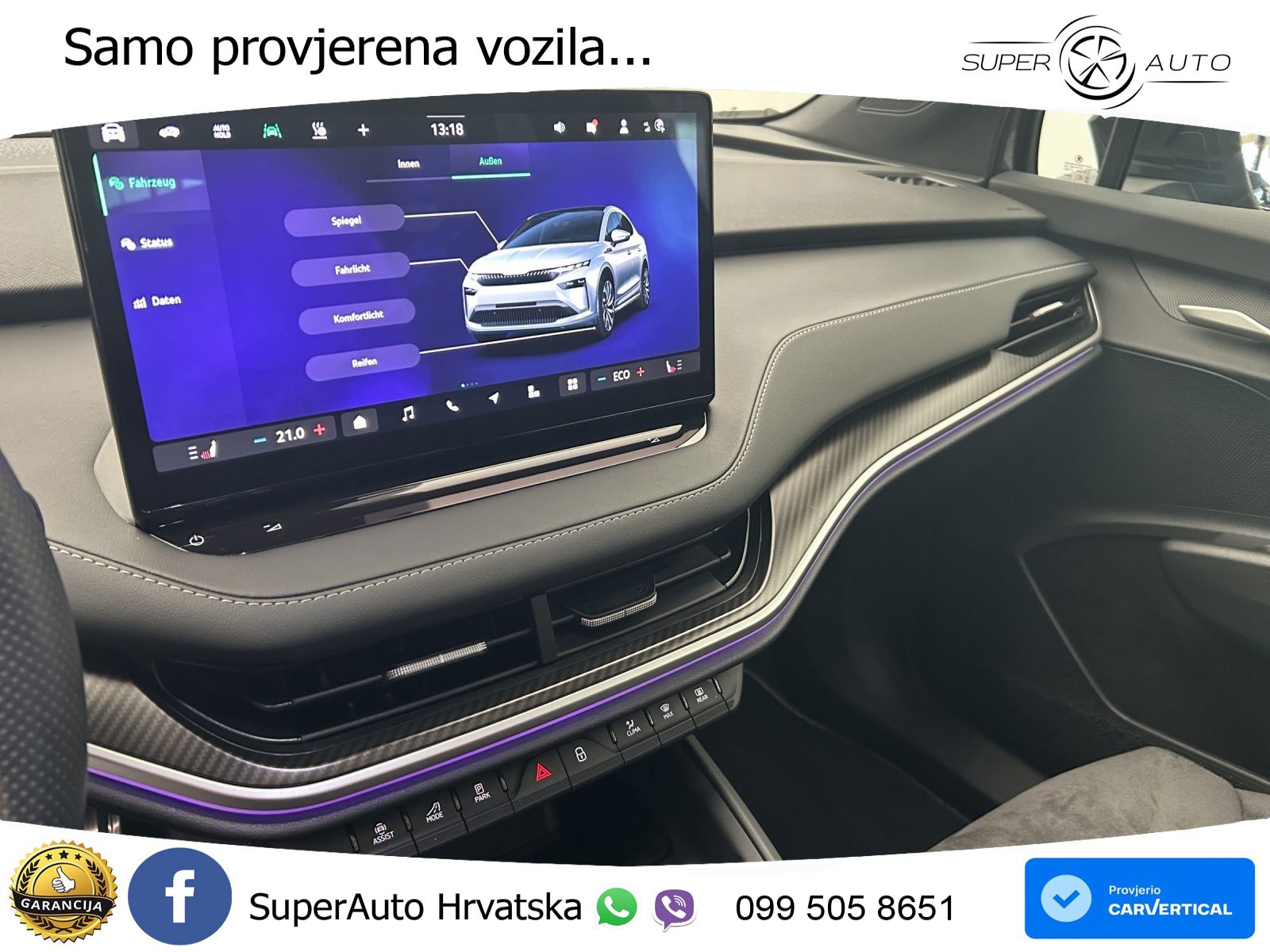Škoda Enyaq iV 85 82 kWh (286 KS) SportLine LED+GR SJED+ACC