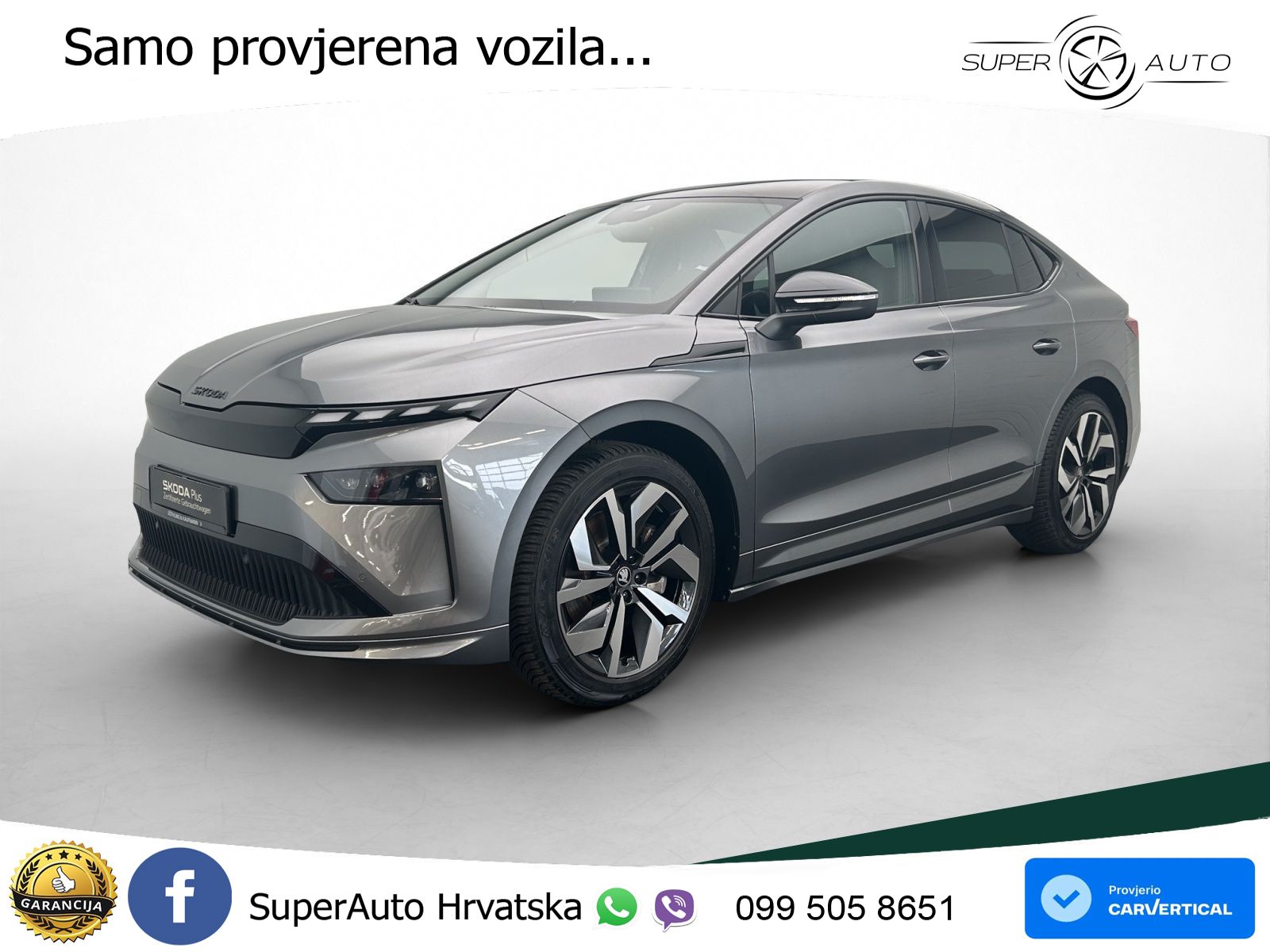 Škoda Enyaq iV 85 82 kWh (286 KS) SportLine LED+GR SJED+ACC