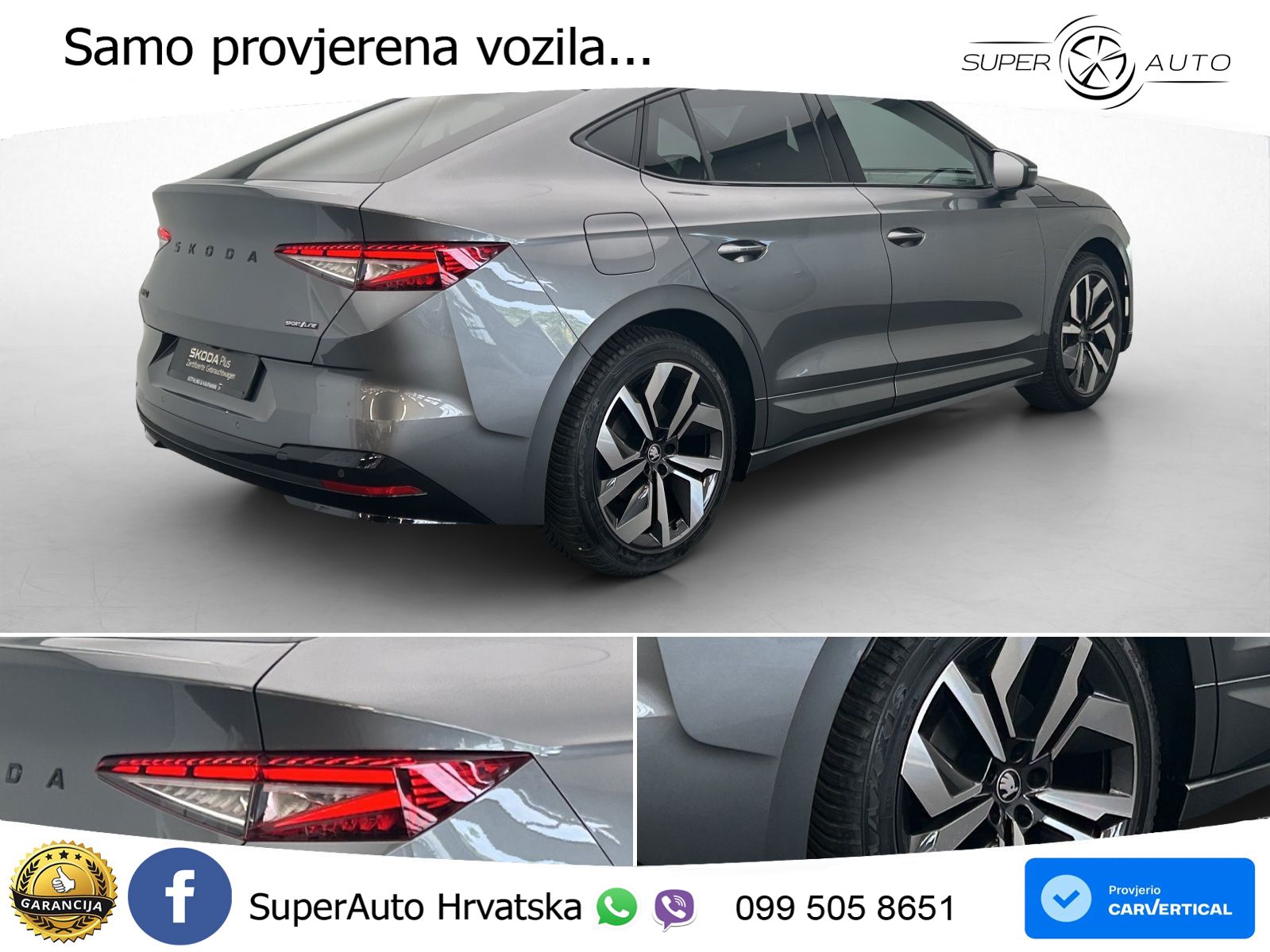Škoda Enyaq iV 85 82 kWh (286 KS) SportLine LED+GR SJED+ACC