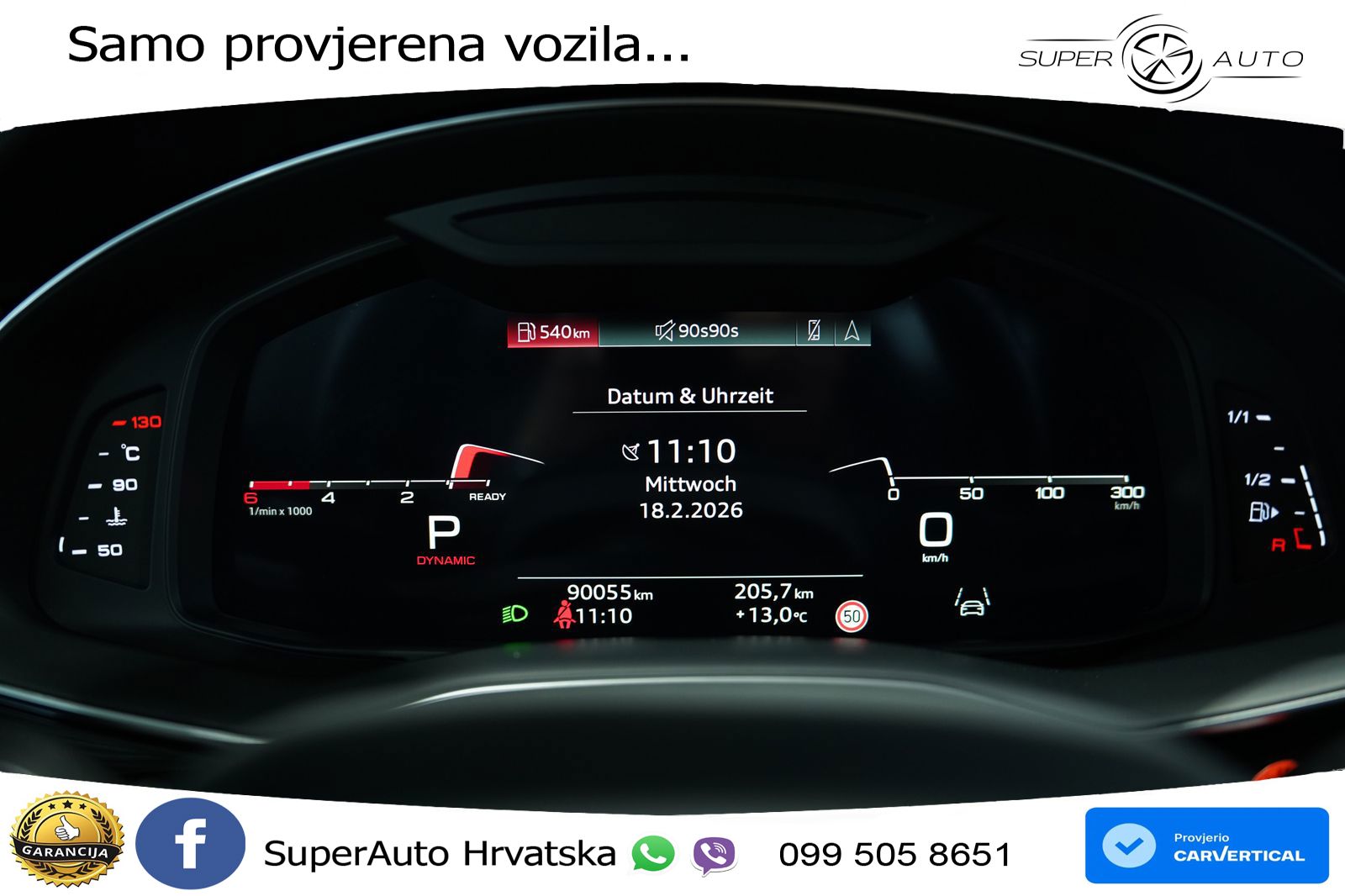 Audi Q8 50 TDI V6 (286 KS) quattro Tiptronic S line LED+GR SJED+ACC